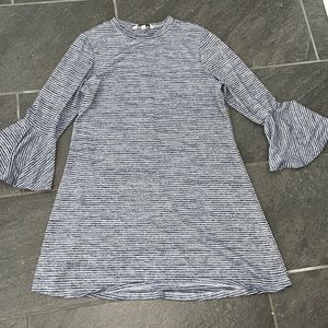 Speechless dress juniors XL blue and white stripe